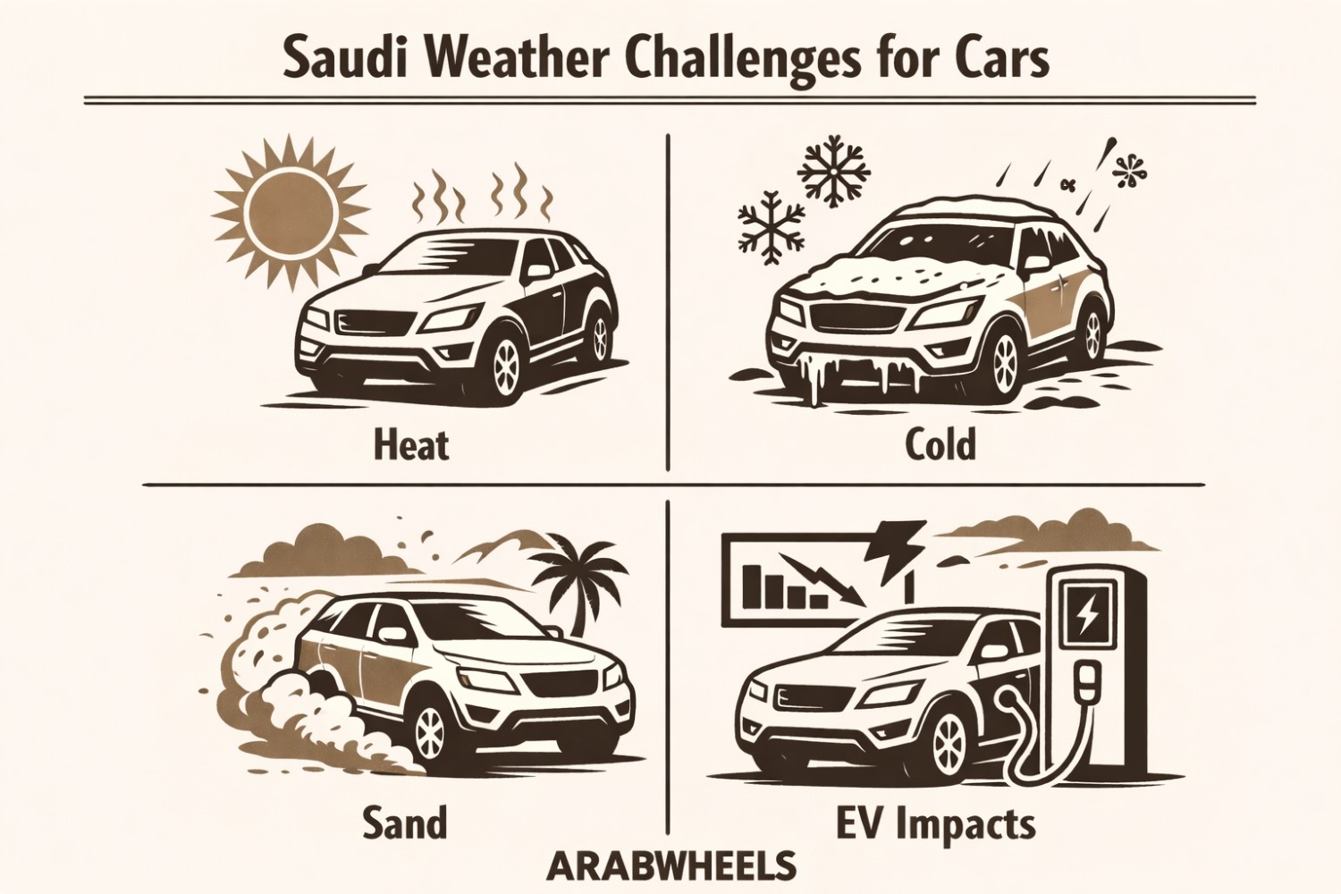 Saudi weather challenges for cars